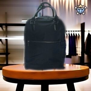 TARGET UNISEX BLACK DURABLE BACKPACK WITH TOTE HANDLES STREETWEAR ESSENTIALS